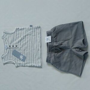 Splendid Striped Sleeveless Top and‎ Shorts Set 6-12 months